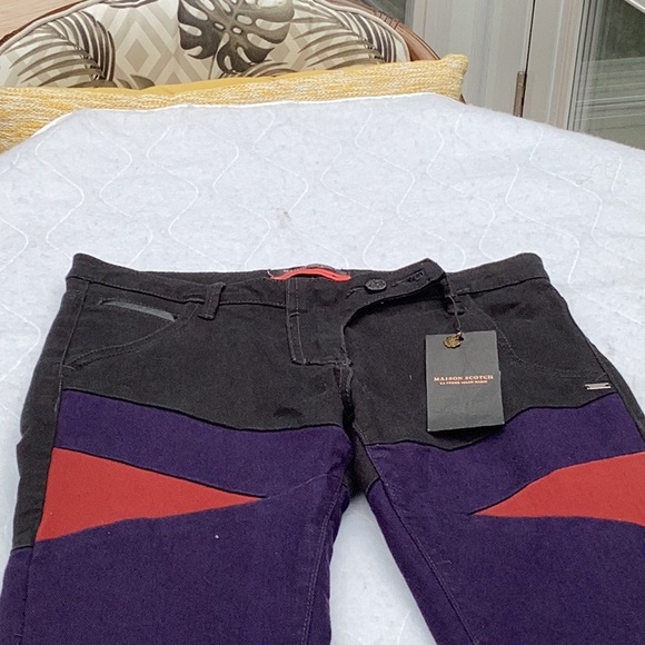 NWT Scotch and Soda jeans with unique colour blocking design. - Picture 7 of 15